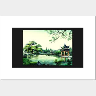 China landscape oil painting Posters and Art